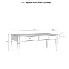 Стол журнальный Ольса 02 Серый - Стол журнальный Ольса 02 Серый
