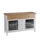 Тумба 232СТЧ стеклянные двери Белый/антик Тумба 232СТЧ стеклянные двери Белый/антик - Тумба 232СТЧ стеклянные двери Белый/антик